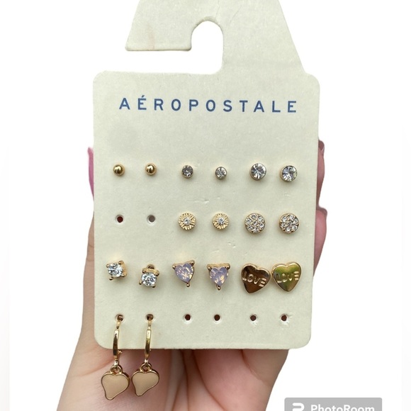 Aeropostale ✨ 9 pairs of new stud earrings - Picture 3 of 4